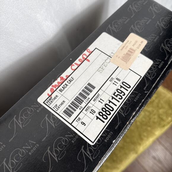 Black Nocona Boots Box ONLY Cowboy Western Wear Display Ads Logo Leather Texas - Picture 6 of 10